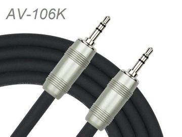 6ft Kirlin 3.5mm TRS Stereo Male/Male Single Patch OFC Noise-Free Audio Cable