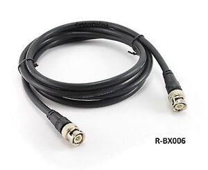 6ft RG8x Coax BNC Male to Male 50 ohm Antenna Cable