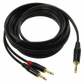 6ft Premium 3.5mm Stereo Male to 2x 3.5mm Mono Male BeoLab 4/4PC Audio Cable