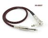 3ft 1/4" Mono Male to Right-Angle Male Woven Guitar/Bass Cable