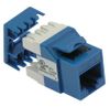 CAT6 RJ45 110-Type 180 Termination Keystone Jack, Blue