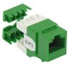 CAT6 RJ45 110-Type 180 Termination Keystone Jack,  Green