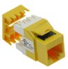 CAT6 RJ45 110-Type 180 Termination Keystone Jack, Yellow
