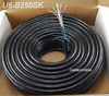 250ft CAT6e Shielded RJ45 FTP Solid Pure Copper Black Ethernet Bulk Cable
