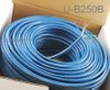 250ft Cat5e 350MHz UTP 24AWG solid pure copper, Riser Rated CMR Bulk Cable, Blue 250ft Cat5e 350MHz UTP 24AWG solid pure copper, Riser Rated CMR Bulk Cable, Blue