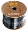 500ft CAT5E 24 AWG Copper Direct Burial Outdoor Gel Filled Bulk Cable, Black 500ft CAT5E 24 AWG Copper Direct Burial Outdoor Gel Filled Bulk Cable, Black