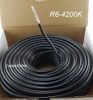 200ft RG6 Quad-Shield Flame Retardant PVC CM Rated Jacket Coax Cable, Black