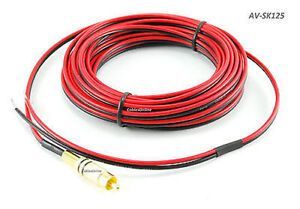 25ft CablesOnline 18 AWG Speaker Wire Single Cable with RCA Male Plug