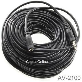 100ft 3.5mm Stereo Audio Male to Female Extension Cable/Cord, CablesOnline