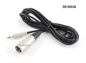 10ft 3.5mm Mono Plug to 3-Pin XLR Male Plug Audio Cable
