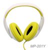 White/Yellow Stereo Headphone w/ 40mm Speaker at 20Hz - 20kHz, Over Head, On Ear White/Yellow Stereo Headphone w/ 40mm Speaker at 20Hz - 20kHz, Over Head, On Ear