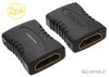 2-Pack HDMI Female to HDMI Female Coupler, Gender Changer 2-Pack HDMI Female to HDMI Female Coupler, Gender Changer