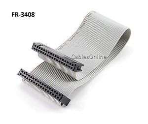 8in 34-Pin (2x17) Female to Female 2.54mm-Pitch 34-wire IDC Flat Ribbon Cable