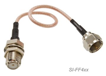 1.5ft Slim Coax RG179 with F-Type Connectors TV, Satellite & Antenna Extension