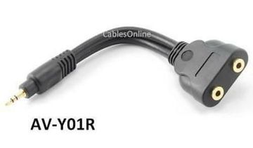 7inch Premium Gold Plated 3.5mm Stereo Audio Splitter Cable