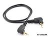 1.5ft 2.5mm Right-Angle Male to 2.5mm Right-Angle Male Short Audio Cable