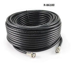 100ft RG6 BNC Male to Male 75 ohm CCTV/ SDI Video Cable