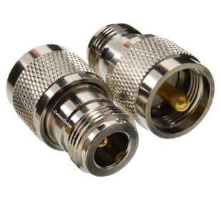 N-Type Female to UHF PL259 Male 50-Ohm RF Coaxial Adapters