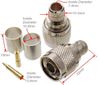 N Male Crimp Type RF Connectors for RG8/RG213/LMR400 Coax Wire N Male Crimp Type RF Connectors for RG8/RG213/LMR400 Coax Wire