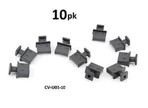 10-PACK USB 2.0 / 3.0 Port Jack Snap-In Dust Cover