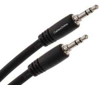 Premium 3.5mm (1/8") Stereo TRS Male to Male Audio Cable