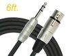 6ft. Kirlin XLR 3-Pin Female to 1/4" TRS Male Patch Cable, OFC Conductors