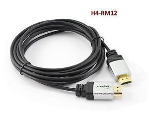 12ft Ultra Slim HDMI w/ Redmere Technology M/M Audio Video TV Cable w/ Ethernet