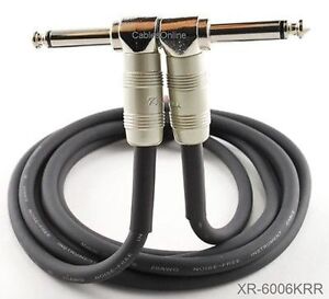 Kirlin 1/4" Mono Right-Angle Male/Male Instrument Cable