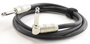 Kirlin 1/4" Mono Straight/Right-Angle Male/Male Instrument Cable