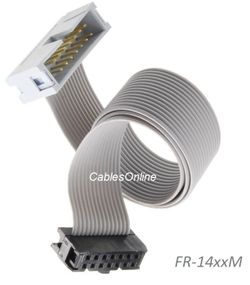 14-Pin (2x7) 2.54mm-Pitch Male/Female 14-wire IDC Flat Ribbon Extension