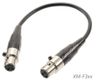 1ft Mini XLR 3-Pin Female to Mini XLR 3-Pin Female Pro Audio Cable