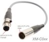 20ft Mini XLR 4-Pin Female to Mini XLR 4-Pin Male Pro Audio Cable