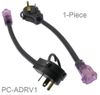 1ft 14/3 STW 30A/TT-30 Plug w/Handle To 15A/5-15R Lighted Plug RV Power Adapter 1ft 14/3 STW 30A/TT-30 Plug w/Handle To 15A/5-15R Lighted Plug RV Power Adapter