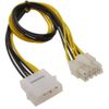 14" Molex 4-Pin to P4 Xeon 8-Pin ATX Power Adapter Cable 14" Molex 4-Pin to P4 Xeon 8-Pin ATX Power Adapter Cable