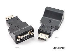 DisplayPort Male to VGA Female Video Monitor Active Adapter