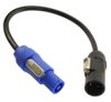 6ft 16AWG Lighting Fixture True1 Male to Blue Powercon-Compatible Power Cable