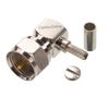 F-Type Male Crimp 90-Degree Connector (for RG174/LMR100/RG316 Coax)