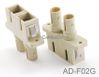 ST to SC Male-Male Duplex Fiber Optic Adapter, Gray