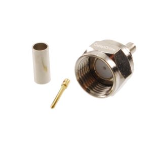F-Type Male Crimp Connector (for RG174/LMR100/RG316 Coax)