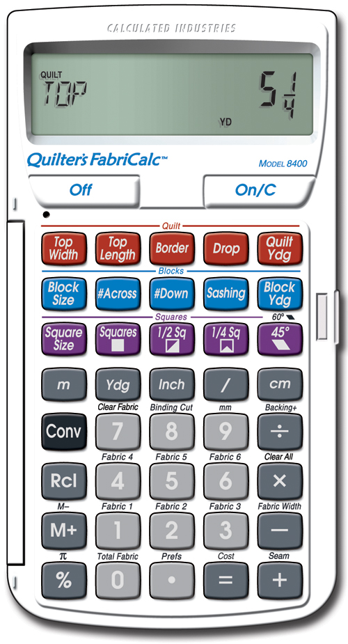 Calculated Industries Quilter's FabriCalc 8400 Quilt Design and