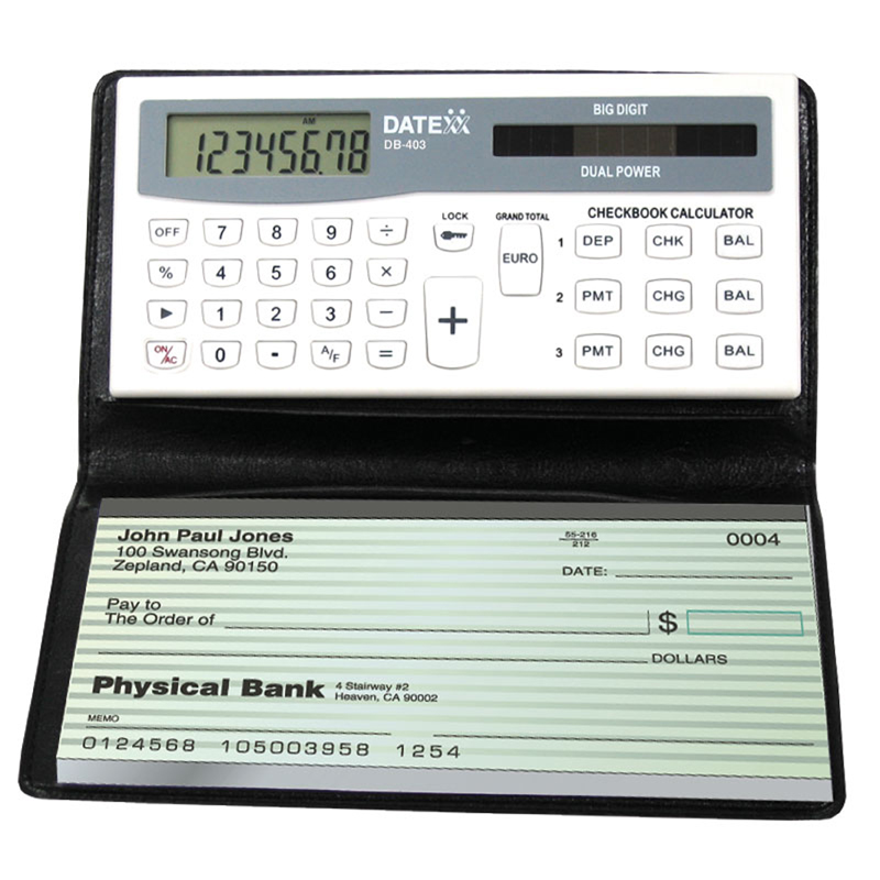 Datexx DB403 Checkbook Calculator