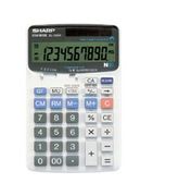 Sharp EL-386R Dual-Powered 10 Digit Large Display Semi-Desktop Calculator Image - Click to enlarge