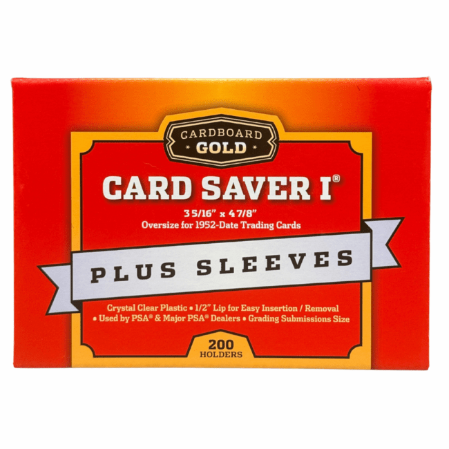 CARD SAVER 1 Plus Sleeves (Case/2,000 w/ 2,000 soft sleeves)