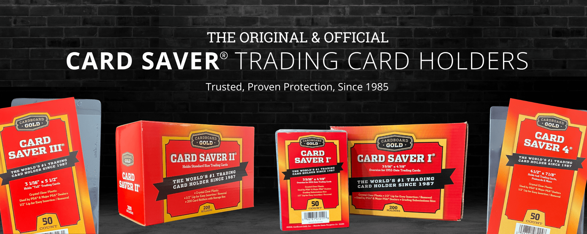 The Original & Official Card Saver Trading Card Holders