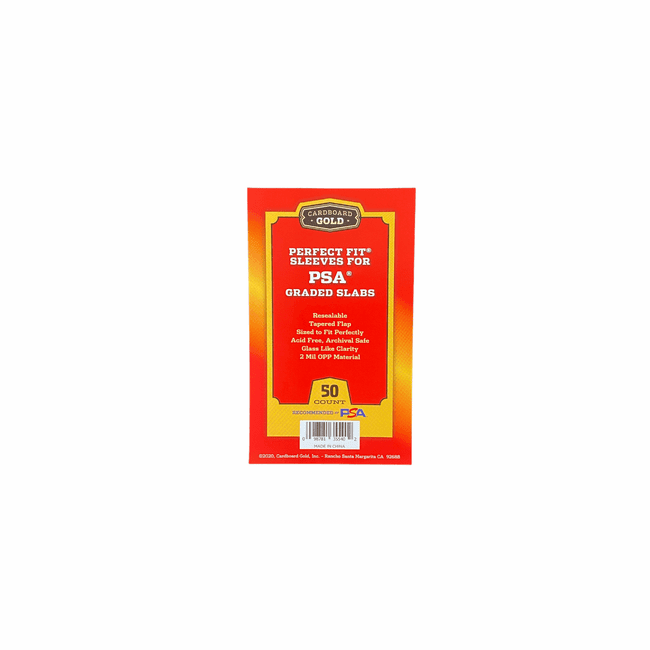 cardboard gold psa graded card sleeves no logo Perfect Fit for Slabs quality graded card slabs per pack Cardboard Gold Graded Card Sleeve