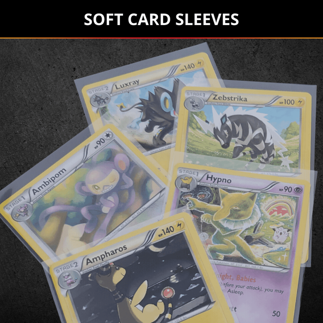 fitted pokemon card sleeves Exact Fit Black Card Sleeves – Vault X US