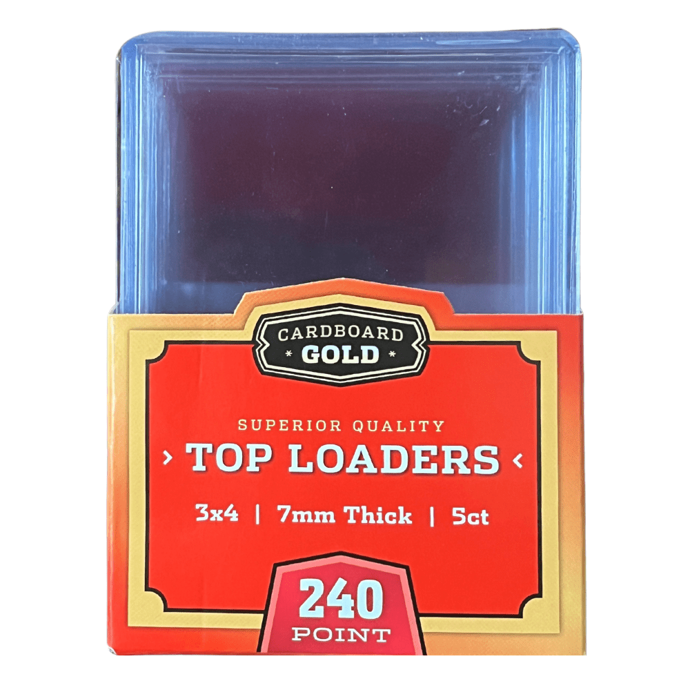 thumbnail image 2 of BCW 150ct Rookie Topload Card Holders – Gold Imprinted 3x4 Rigid Plastic 2 of 3