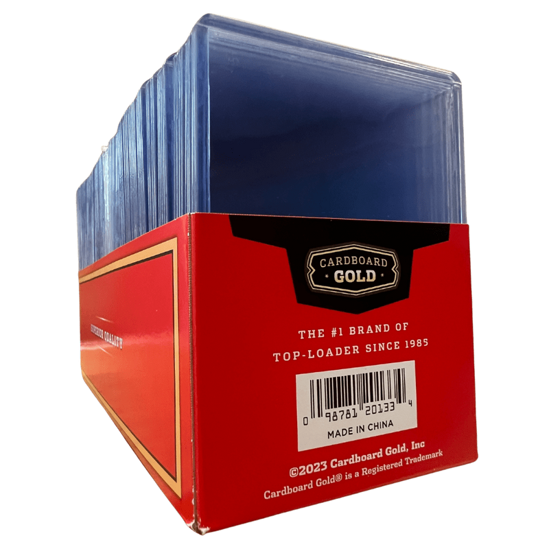 100 BCW Regular 3x4 Toploaders + 100 Ultra Pro Gold Penny Sleeves – Card Protection Kit