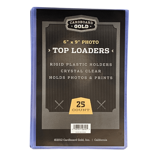 Top-Loader 6x9 Photo Holder (Case/250) | Cardboard Gold