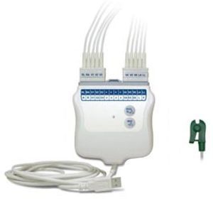 Burdick/Mortara Aquisition Module with Patient Cable AHA Clip for ELI EKG Machines